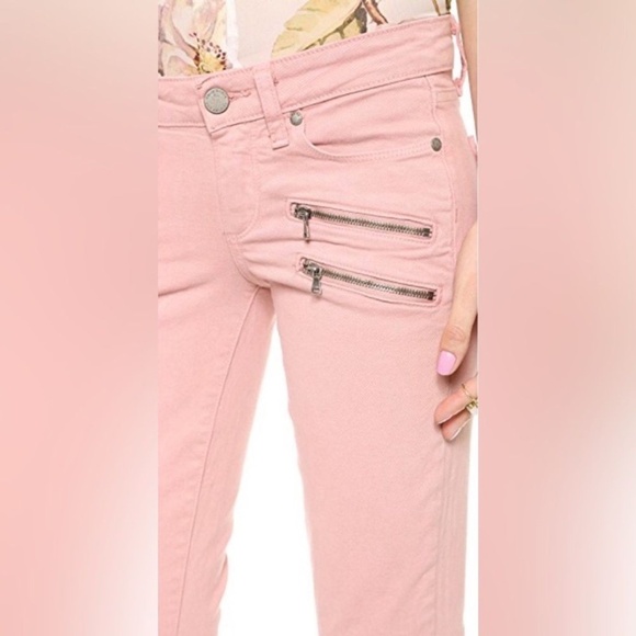 Paige Edgemont dusty pink skinny jean - Picture 2 of 3